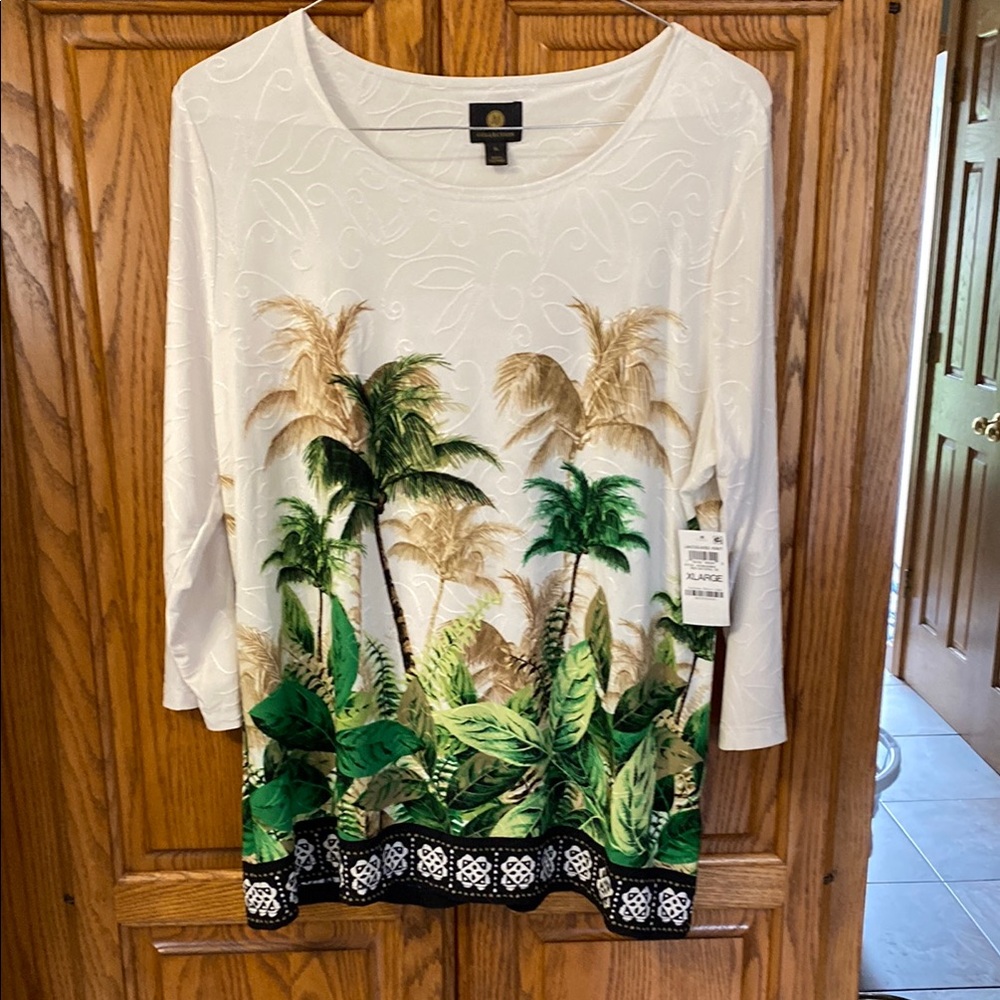 Tropical Print Women's Top